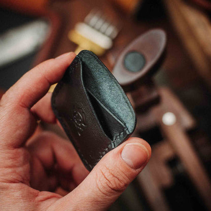 Handmade Premium Leather Challenge Coin Holder – Peso Pocket Duo | Double Coin Slip for Military Coins |