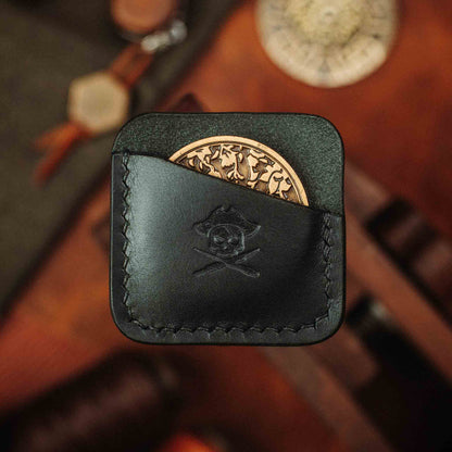 Challenge Coin Holder - Peso Pocket | Coin Case | Handcrafted Leather Military Challenge