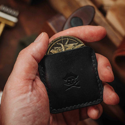 Challenge Coin Holder - Peso Pocket v3 | Leather Coin Case | Handcrafted Leather EDC