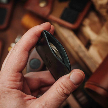 Challenge Coin Holder - Peso Pocket v3 | Leather Coin Case | Handcrafted Leather EDC