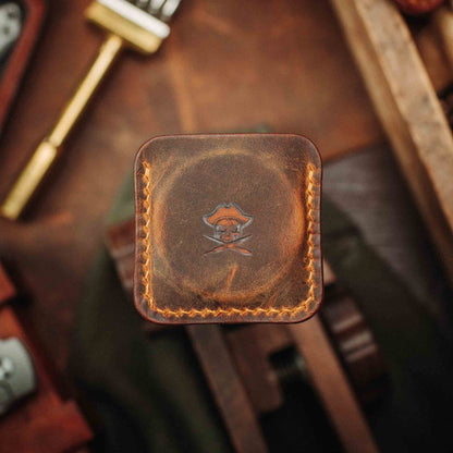 Challenge Coin Holder - Peso Pocket v3 | Leather Coin Case | Handcrafted Leather EDC