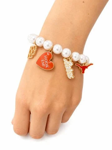 Brianna Cannon Texas Pearl Charm Bracelet