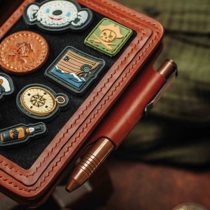 Passport Travel Wallet - Quartermaster v2 | Leather Velcro Organizer | Field Notes Holder | EDC Travel Organizer