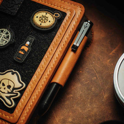Passport Travel Wallet - Quartermaster v2 | Leather Velcro Organizer | Field Notes Holder | EDC Travel Organizer