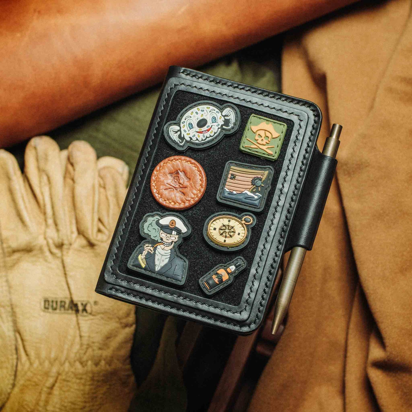 Passport Travel Wallet - Quartermaster v2 | Leather Velcro Organizer | Field Notes Holder | EDC Travel Organizer