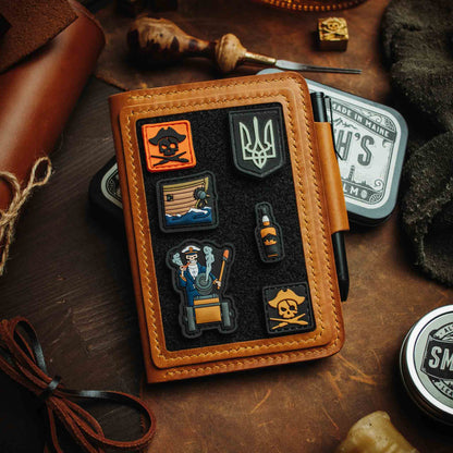 Passport Travel Wallet - Quartermaster v2 | Leather Velcro Organizer | Field Notes Holder | EDC Travel Organizer