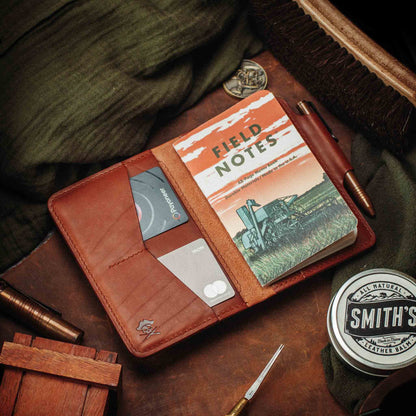Passport Travel Wallet - Quartermaster v2 | Leather Velcro Organizer | Field Notes Holder | EDC Travel Organizer