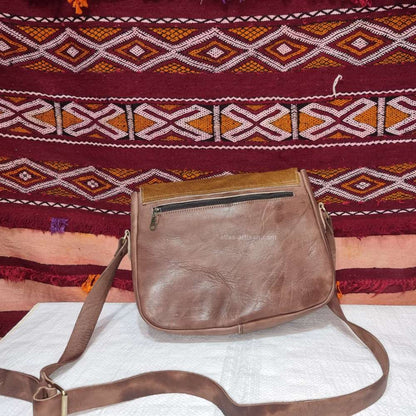 Cowhide Fur Shoulder Bag for Women – Artisan Elegance with Wild Charm
