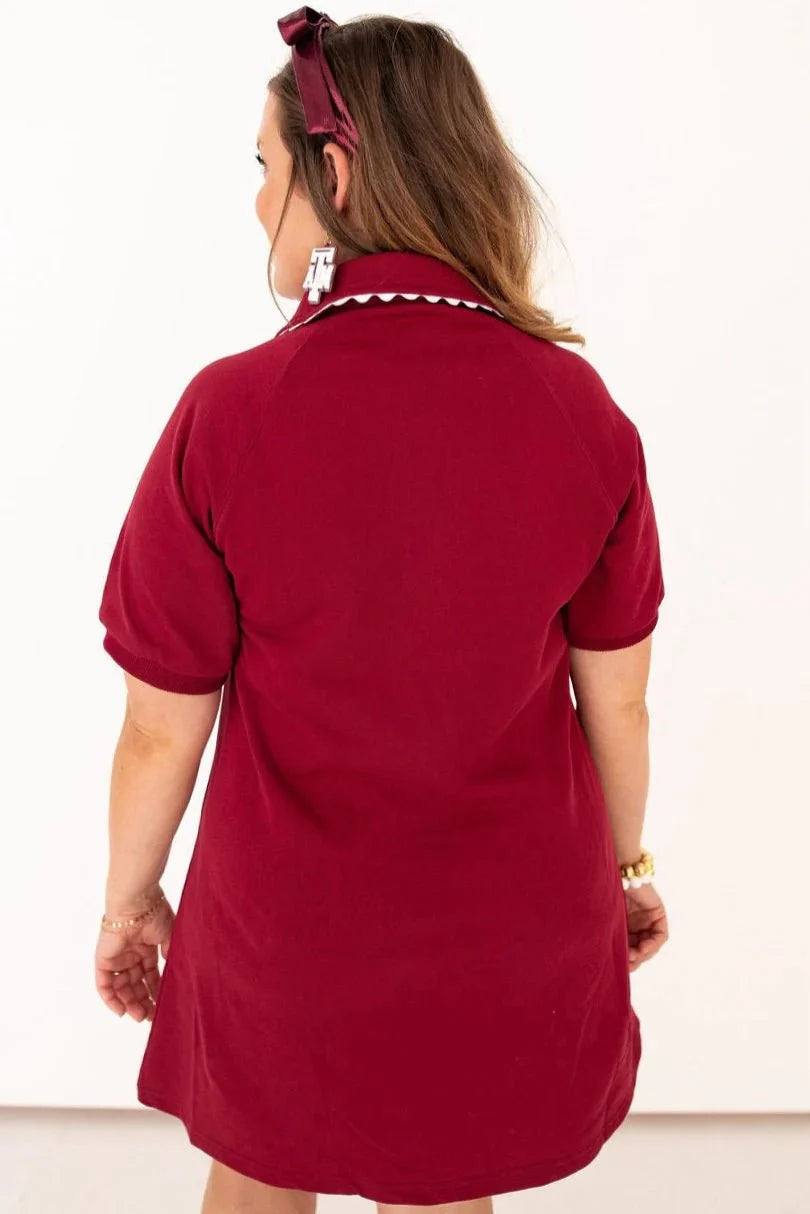 Brianna Cannon Texas A&M Logo Patch Dress