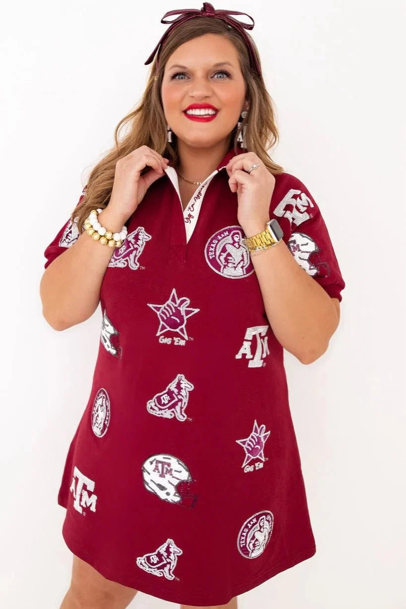 Brianna Cannon Texas A&M Logo Patch Dress