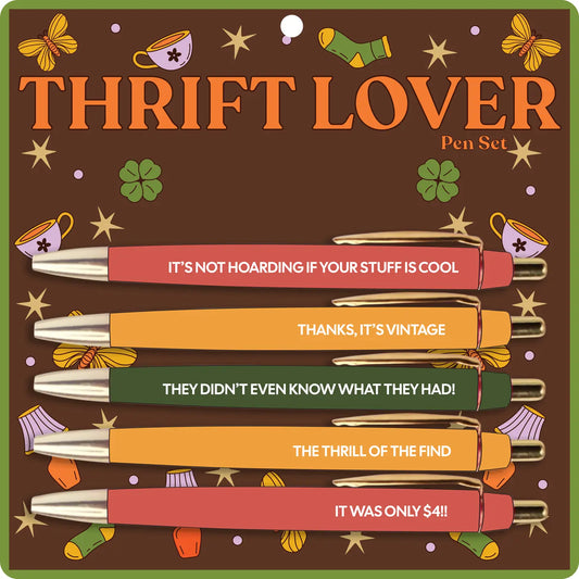 Thrift Lover Pen Set – Ballpoint Pens for Secondhand Obsessives