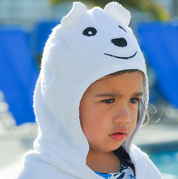 Bamboo Rayon Bear Hooded Turkish Towel for Kids - A Cozy Hug for your Cub
