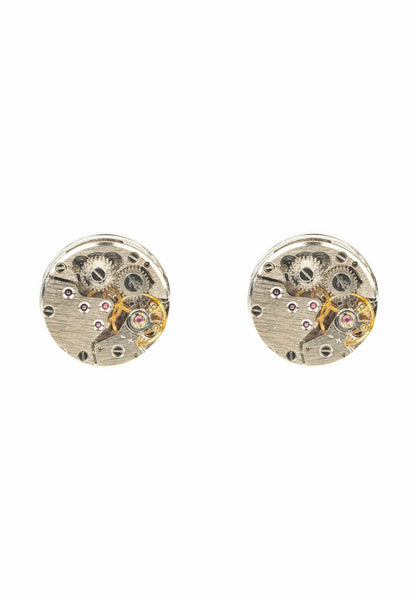 Cufflink Watch Movement Silver