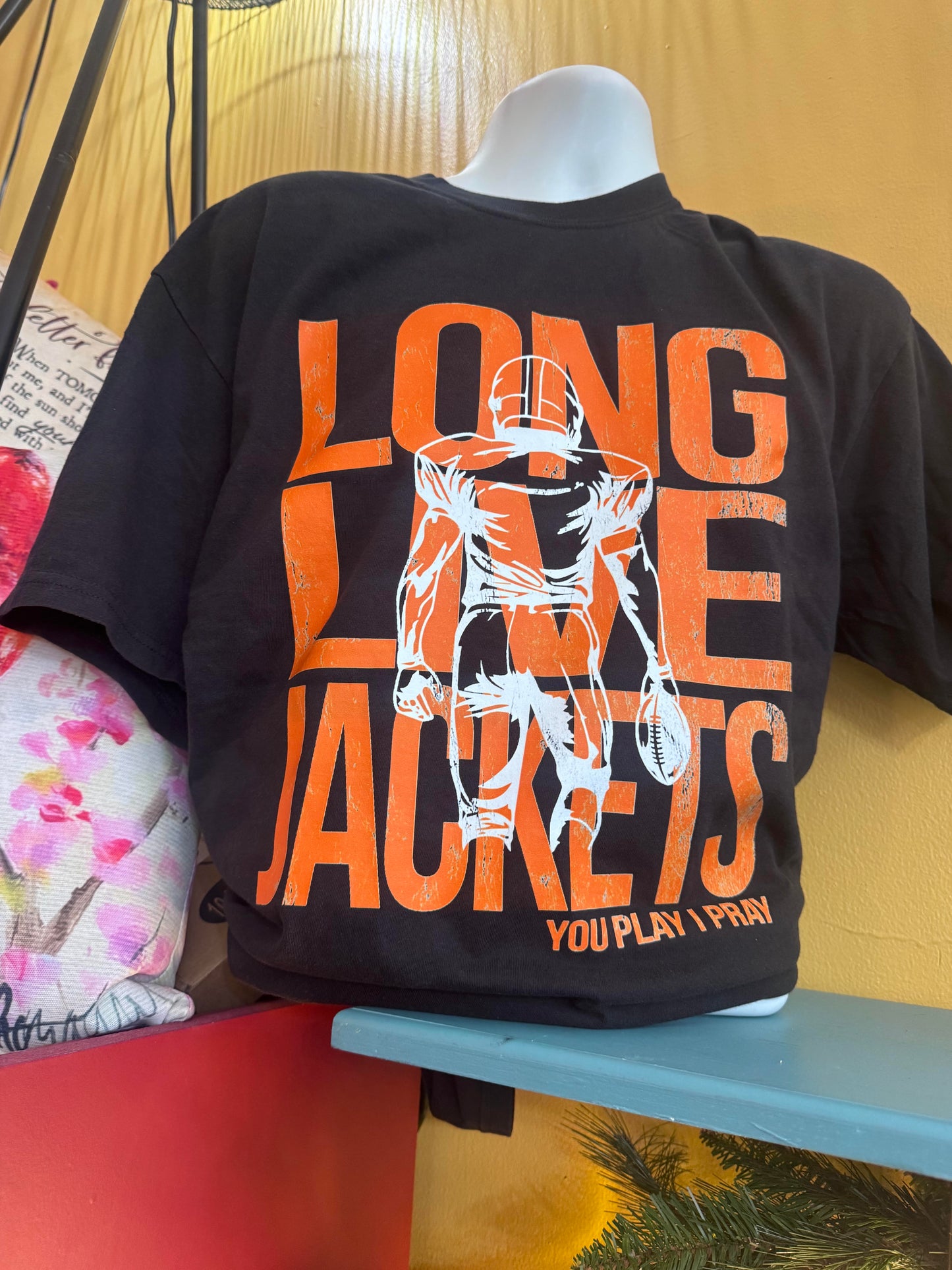 Long Live Jackets Graphic Tee – Black Game Day Shirt